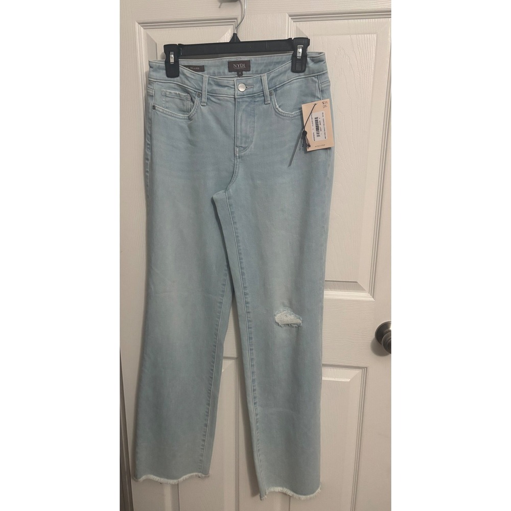 NEW‎ NYDJ | Mid Rise Bailey Relaxed Jeans Clearwaters Sz 0